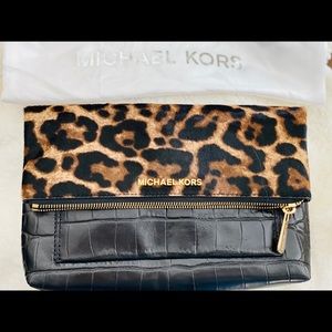 Michael Kors Leopard Clutch